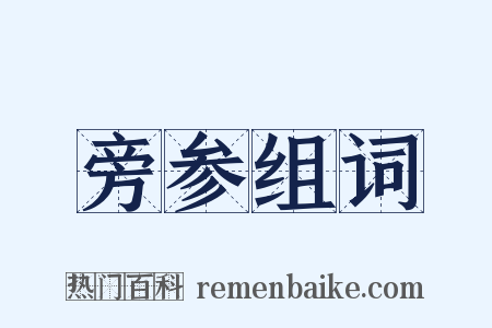 旁参组词是什么意思的图片